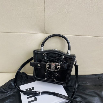 Bag Lace-Up Crossbody Buckled