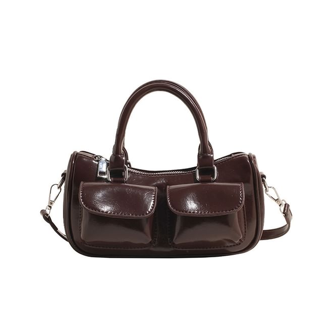 Leather Bag Crossbody Faux Multi-Pocket