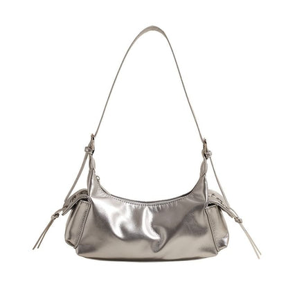 Bag Multi-Pocket Leather Faux Tote