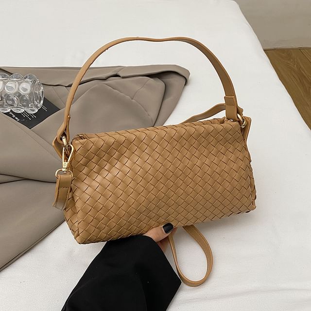 Faux Crossbody Bag Leather Quilted