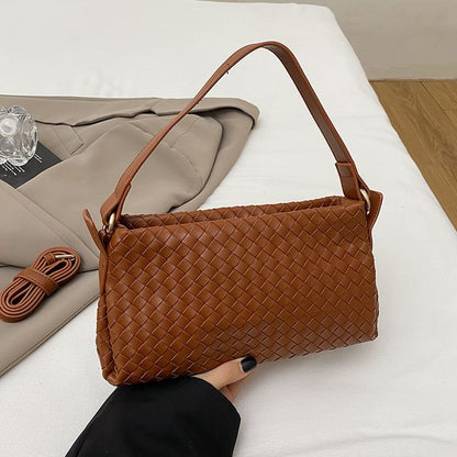 Faux Crossbody Bag Leather Quilted