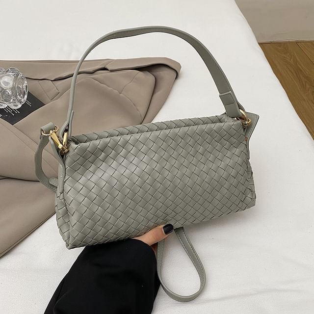 Faux Crossbody Bag Leather Quilted