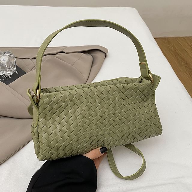 Faux Crossbody Bag Leather Quilted