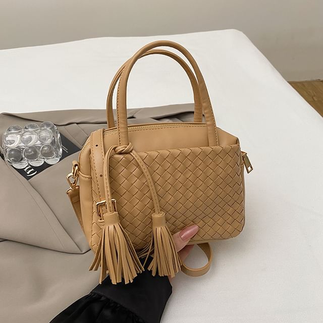 Crossbody Bag Quilted Leather Faux