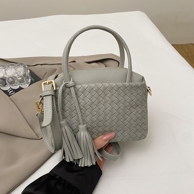 Crossbody Bag Quilted Leather Faux