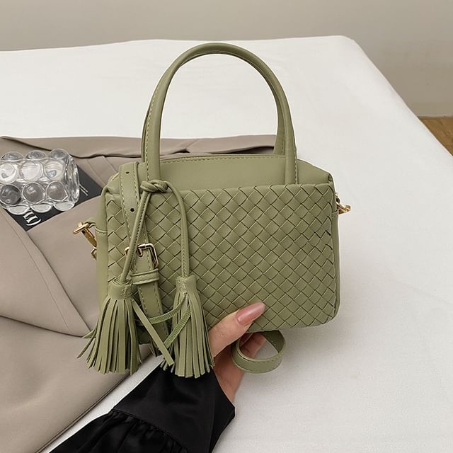 Crossbody Bag Quilted Leather Faux