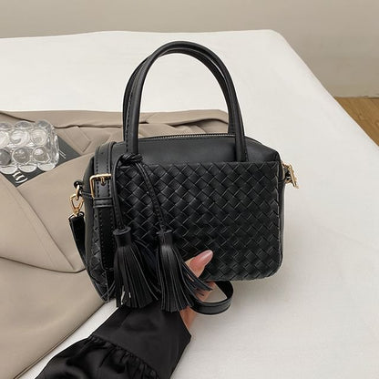 Crossbody Bag Quilted Leather Faux