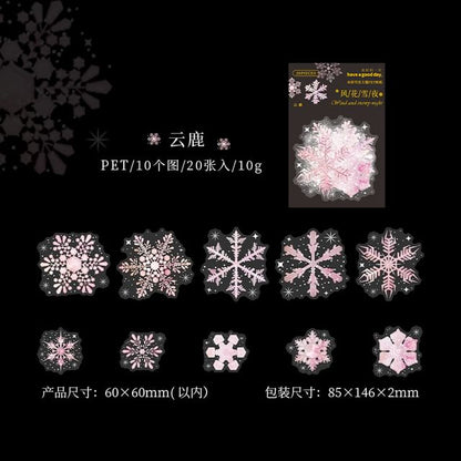 Snowflake Holographic Sticker