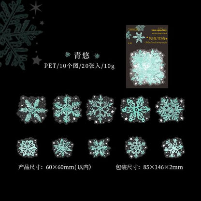 Snowflake Holographic Sticker