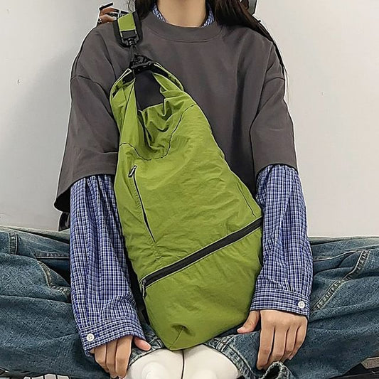 Nylon Plain Sling Bag