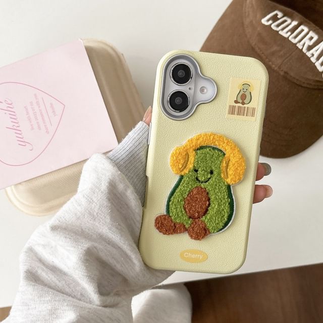 Embroidered Phone Vegetable Case
