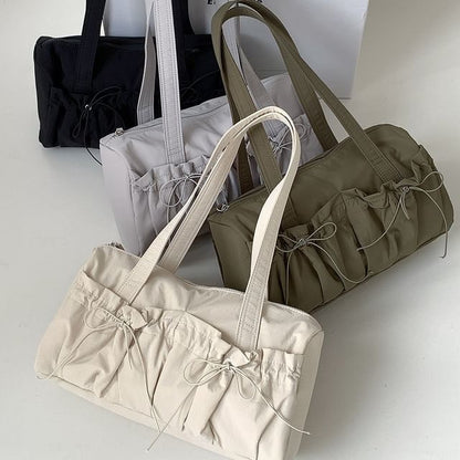 Bag Tote Plain Bow Nylon