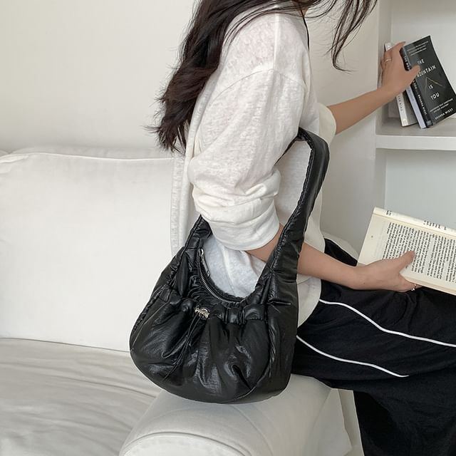 Plain Shoulder Bag Padded