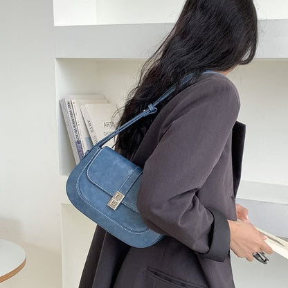 Bag Shoulder Leather Flap Faux