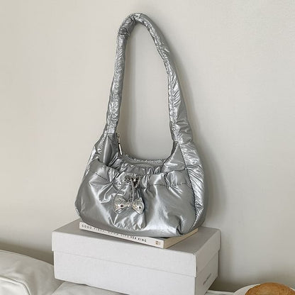 Plain Shoulder Bag Padded