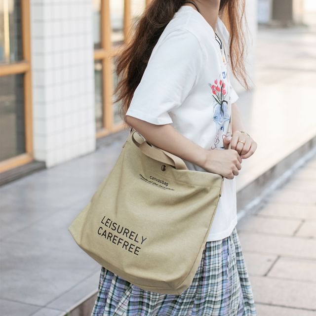 Bag Lettering Tote Canvas