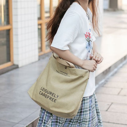 Bag Lettering Tote Canvas