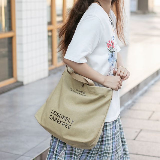 Bag Lettering Tote Canvas