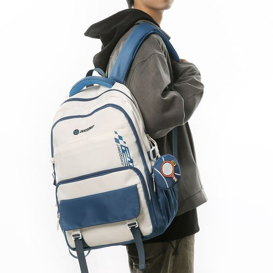 Backpack Lettering Purse Coin Buckled + Nylon Set: