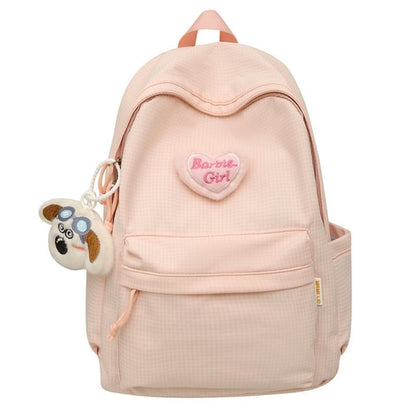 Plaid / Set Nylon Backpack Brooch