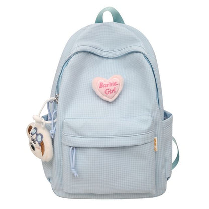 Plaid / Set Nylon Backpack Brooch