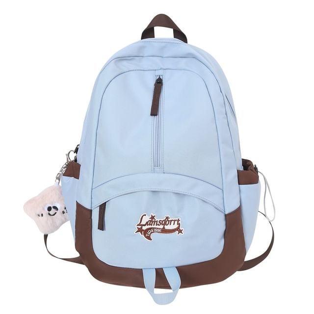 / Set Nylon Bag Charm Applique Backpack Lettering