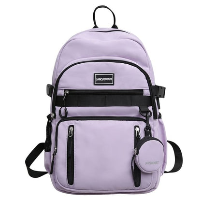 Set: Lettering Backpack Applique Coin + Nylon Purse