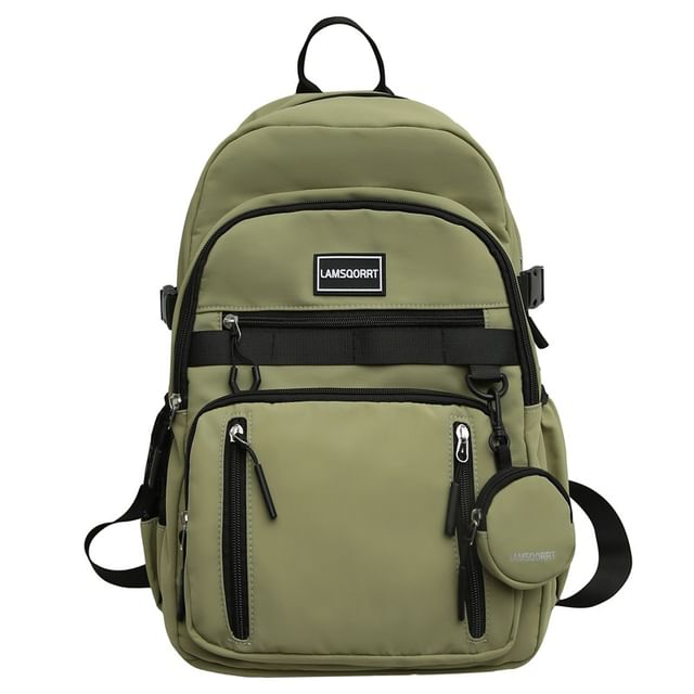 Set: Lettering Backpack Applique Coin + Nylon Purse