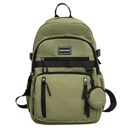 Set: Lettering Backpack Applique Coin + Nylon Purse