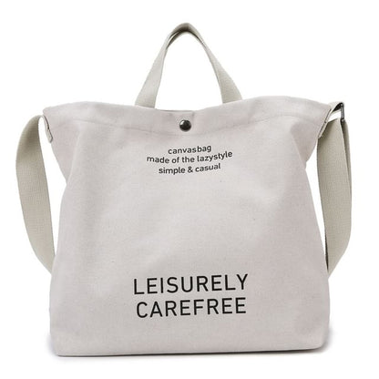 Bag Lettering Tote Canvas