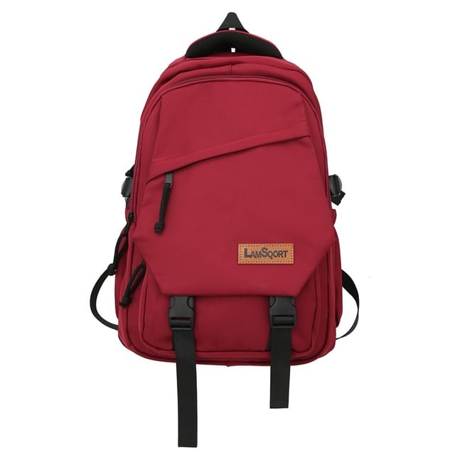 Backpack Applique Nylon Lettering Buckled