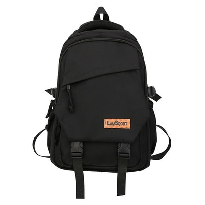 Backpack Applique Nylon Lettering Buckled