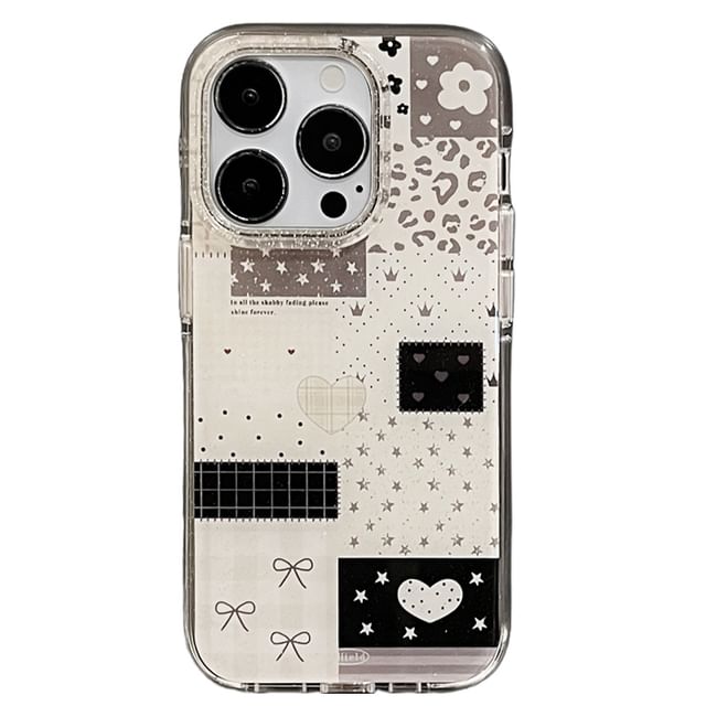 Strap Case Panel Phone Faux Set Pearl /