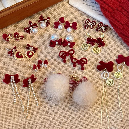 Drop Bow Earring / (Various Stud Designs) Dangle