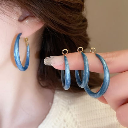 Glitter Hoop Earring