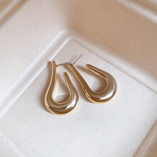 Earring Geometric Hoop Alloy