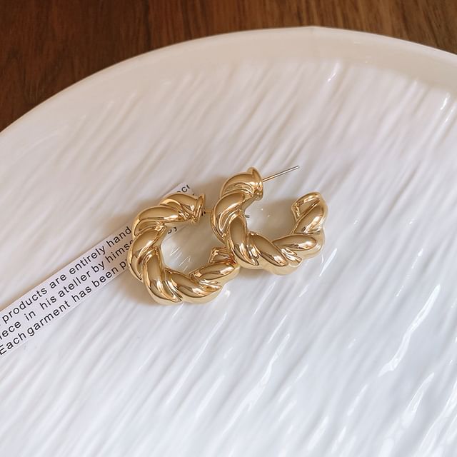 Designs) (Various Earring Alloy Plain Hoop