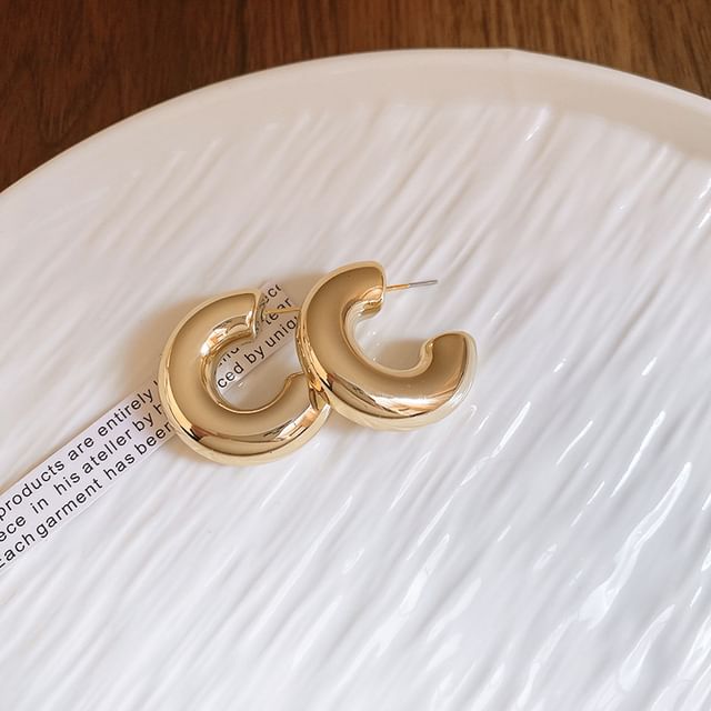 Designs) (Various Earring Alloy Plain Hoop