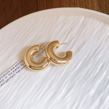 Designs) (Various Earring Alloy Plain Hoop