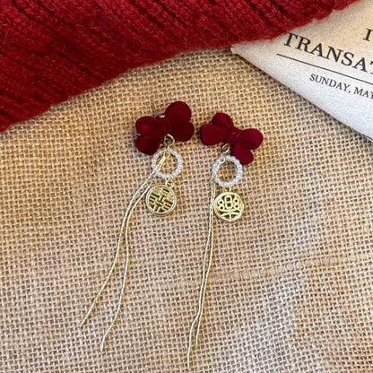 Drop Bow Earring / (Various Stud Designs) Dangle