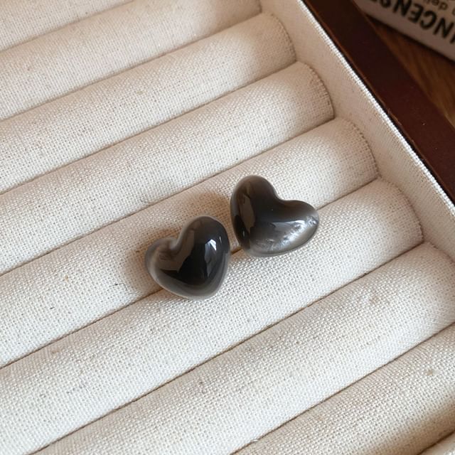 Bead / Alloy Earring Stud Heart