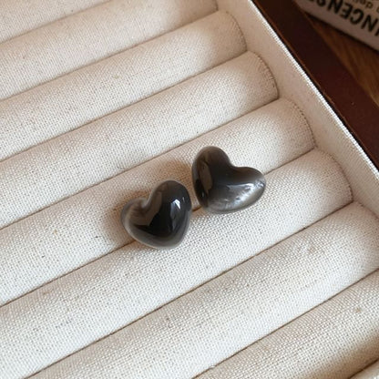 Bead / Alloy Earring Stud Heart