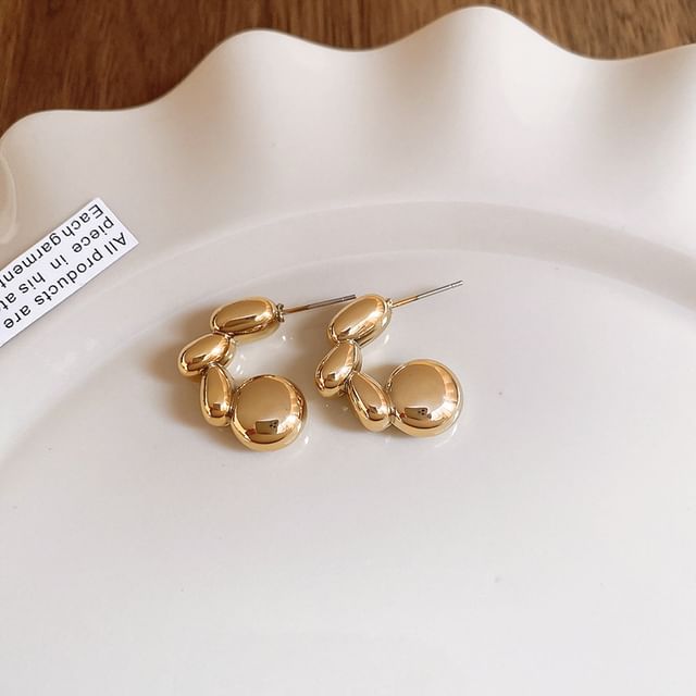 Hoop / Earring Alloy Stud