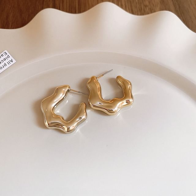 Hoop / Earring Alloy Stud