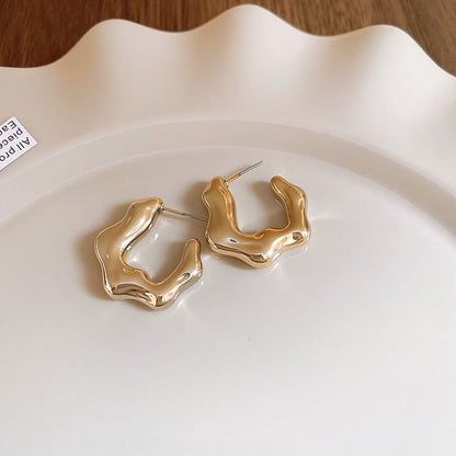 Hoop / Earring Alloy Stud