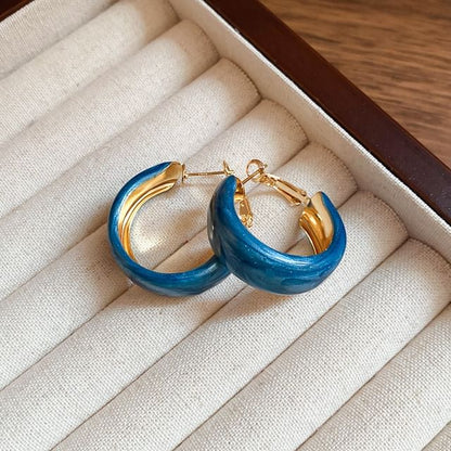 Glitter Hoop Earring