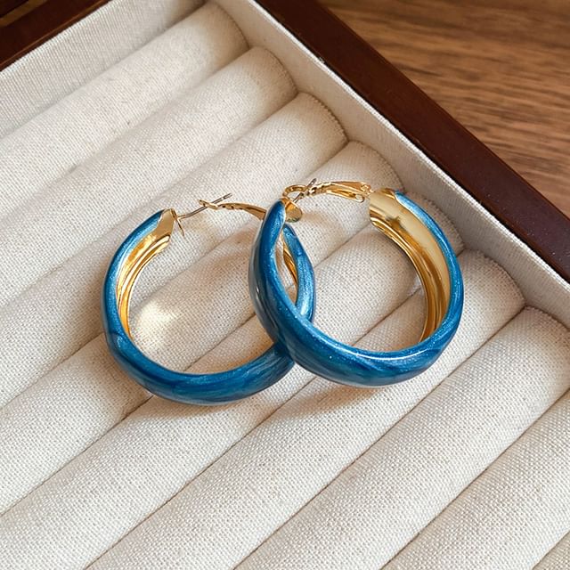 Glitter Hoop Earring