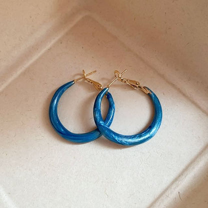 Glitter Hoop Earring