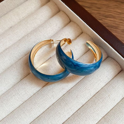 Glitter Hoop Earring