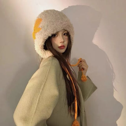 Trapper Chenille Hat Bow Applique